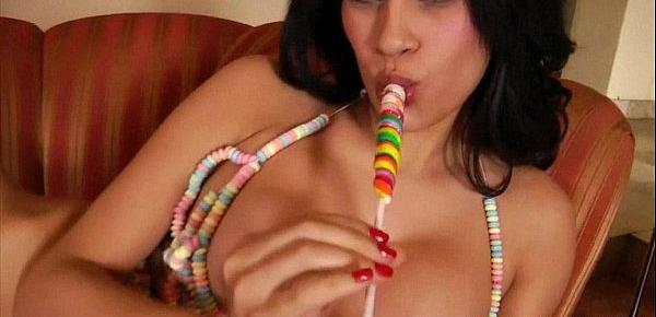  Vanessa Veracruz loves candy and loves to cum 2